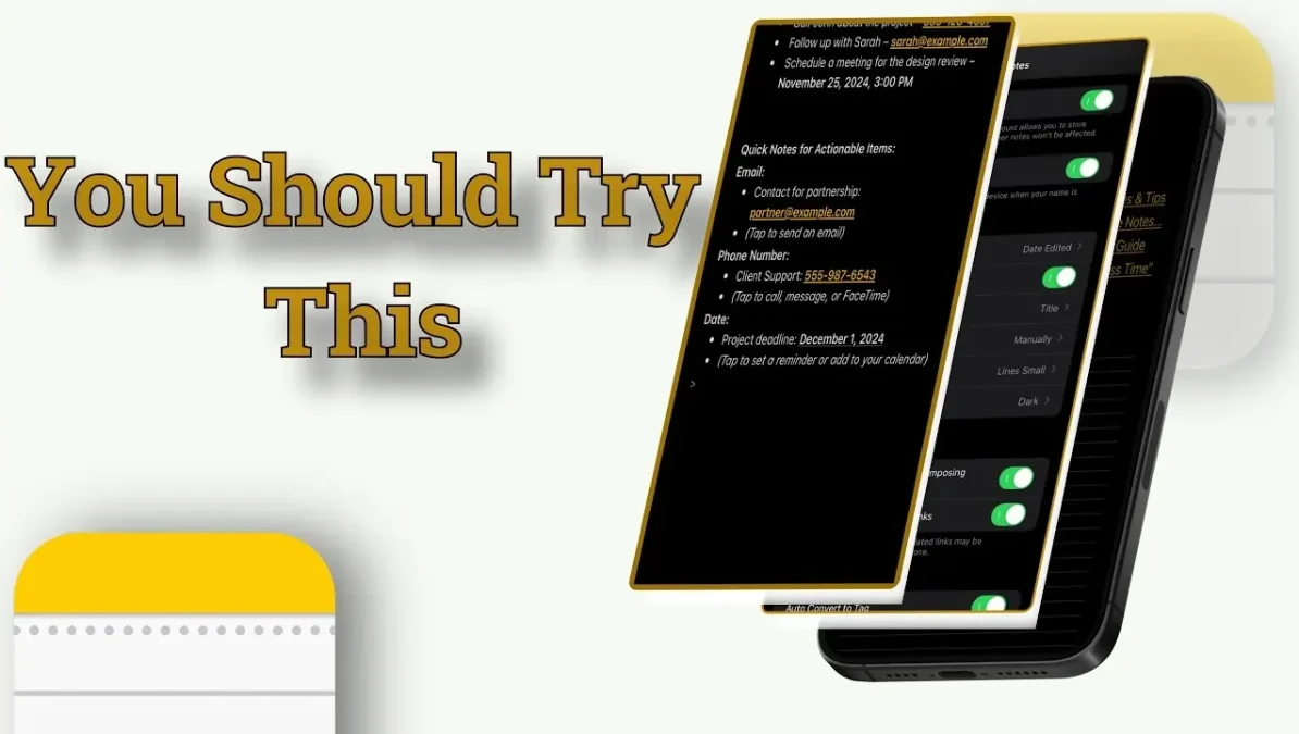 Apple Notes Hacks iOS 18
